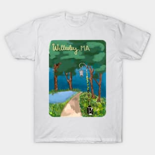 Wellesley College Massachusetts Lake Waban T-Shirt